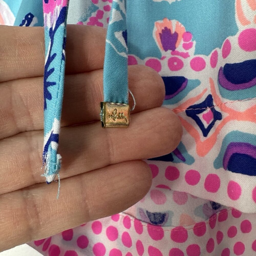 Lilly Pulitzer Katia Shorts Once‎ Upon A Tide Size S Elastic Drawstring Waist - Picture 3 of 10